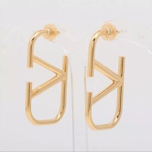 Valentino Garavani V logo Signature Piercing jewelry (for both ears) GP Gold